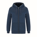 Muskoka Trail L00786, - Yolo - Ladies Full-zip Hooded Sweatshirt W/ Sherpa Fleece, Navy Heather