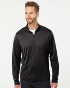 Adidas A401, Men's Ultimate365 Lightweight Quarter-zip Pullover, Black
