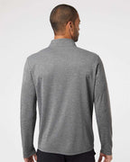 Adidas A401, Men's Ultimate365 Lightweight Quarter-zip Pullover, Black Heather
