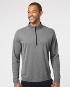 Adidas A401, Men's Ultimate365 Lightweight Quarter-zip Pullover, Black Heather