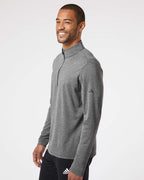 Adidas A401, Men's Ultimate365 Lightweight Quarter-zip Pullover, Black Heather