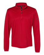 Adidas A401, Men's Ultimate365 Lightweight Quarter-zip Pullover, Power Red