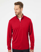 Adidas A401, Men's Ultimate365 Lightweight Quarter-zip Pullover, Power Red