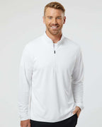Adidas A401, Men's Ultimate365 Lightweight Quarter-zip Pullover, White