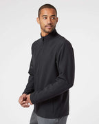Adidas A267, Men's Wind Resistant Full-zip Jacket, Black/ Black