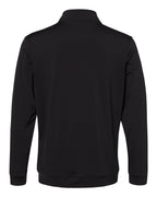 Adidas A295, Men's Textured Quarter-zip Pullover, Black
