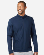 Adidas A295, Men's Textured Quarter-zip Pullover, Collegiate Navy