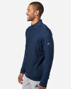 Adidas A295, Men's Textured Quarter-zip Pullover, Collegiate Navy