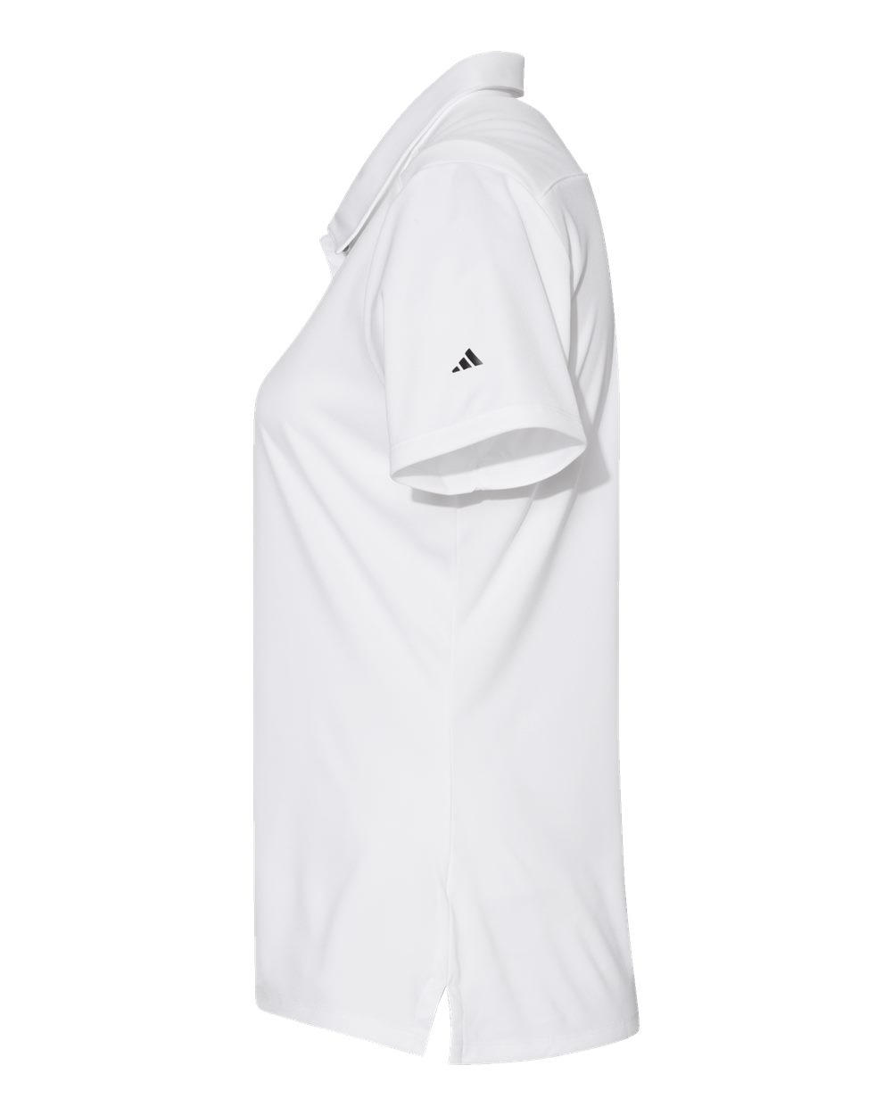 Adidas A325, Women's 3-stripes Shoulder Polo, White/ Black