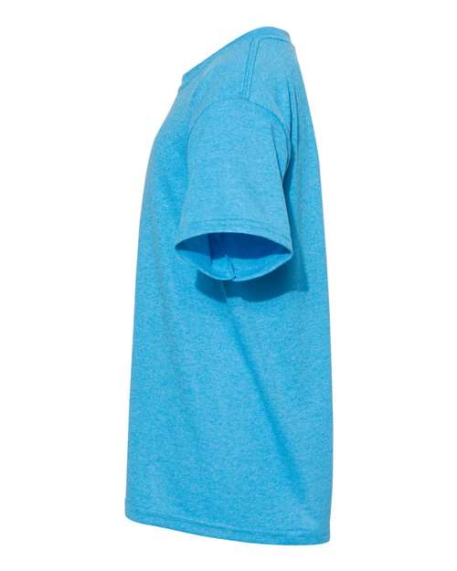 Gildan 5000B, Youth Heavy Cotton T-shirt, Heather Sapphire