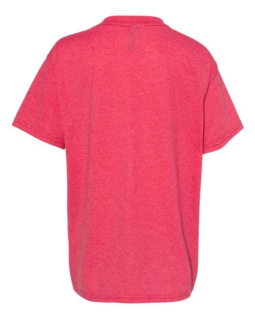 Gildan 5000B, Youth Heavy Cotton T-shirt, Heather Red