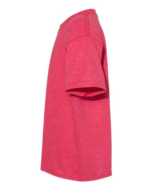 Gildan 543, 5000b Youth Heavy Cotton T-shirt, Heather Red