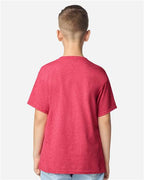 Gildan 5000B, Youth Heavy Cotton T-shirt, Heather Red