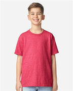 Gildan 543, 5000b Youth Heavy Cotton T-shirt, Heather Red