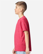 Gildan 5000B, Youth Heavy Cotton T-shirt, Heather Red