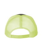 YP Classics 6606, Retro Trucker Cap, Charcoal/ Neon Green