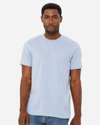 BELLA + CANVAS 3001CVC, T-Shirts - Premium, Heather Prism Blue