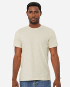 BELLA + CANVAS 3001CVC, T-Shirts - Premium, Heather Prism Natural