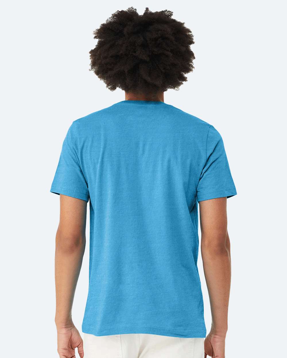 BELLA + CANVAS 3001CVC, T-Shirts - Premium, Heather Aqua