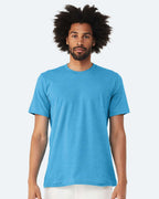BELLA + CANVAS 3001CVC, T-Shirts - Premium, Heather Aqua