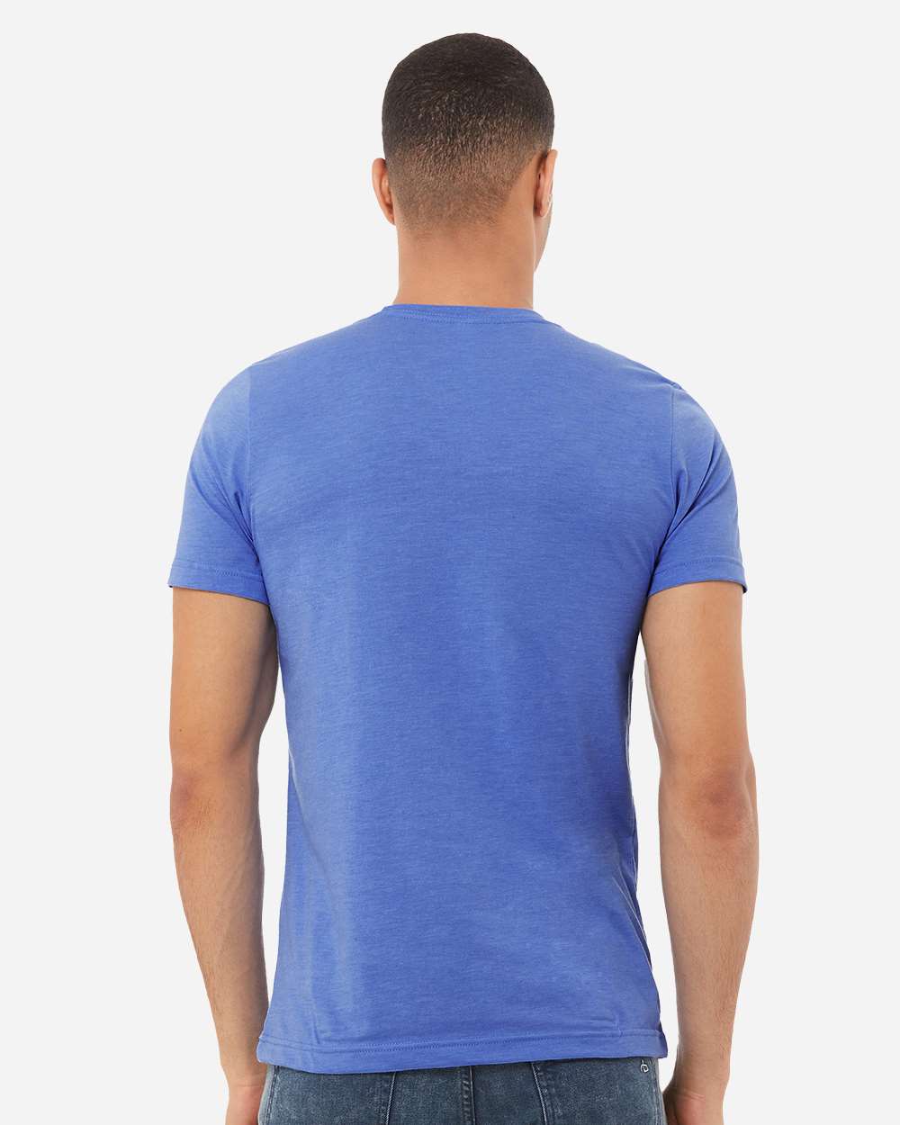 BELLA + CANVAS 3001CVC, T-Shirts - Premium, Heather Columbia Blue
