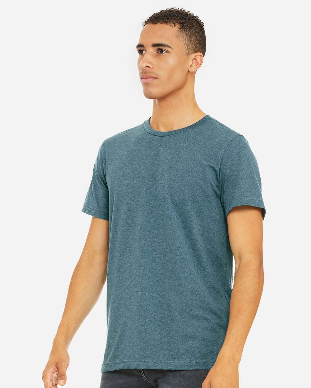 BELLA + CANVAS 3001CVC, T-Shirts - Premium, Heather Deep Teal
