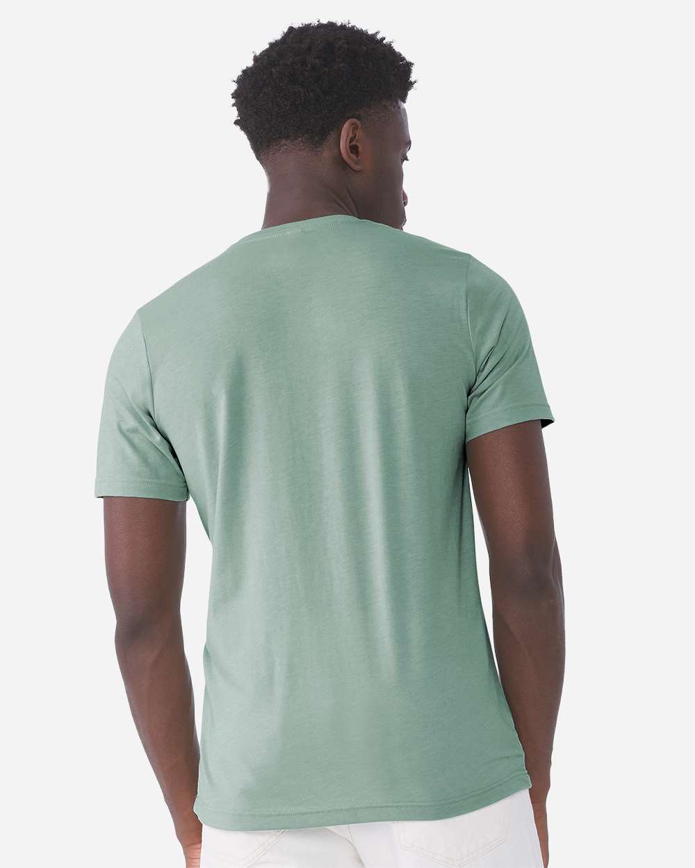 BELLA + CANVAS 3001CVC, T-Shirts - Premium, Heather Dusty Blue