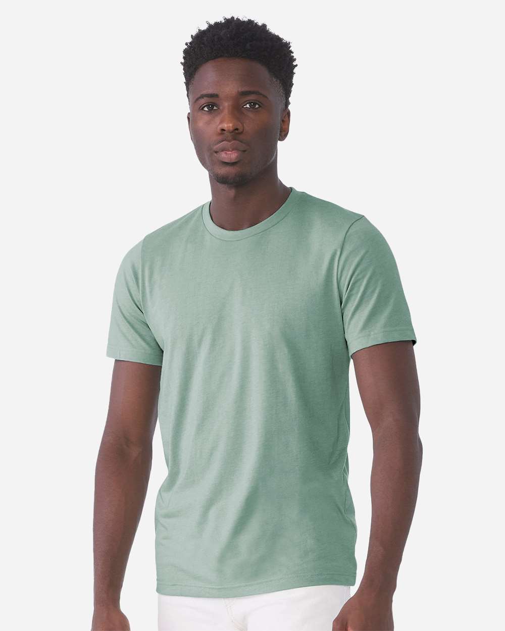BELLA + CANVAS 3001CVC, T-Shirts - Premium, Heather Dusty Blue