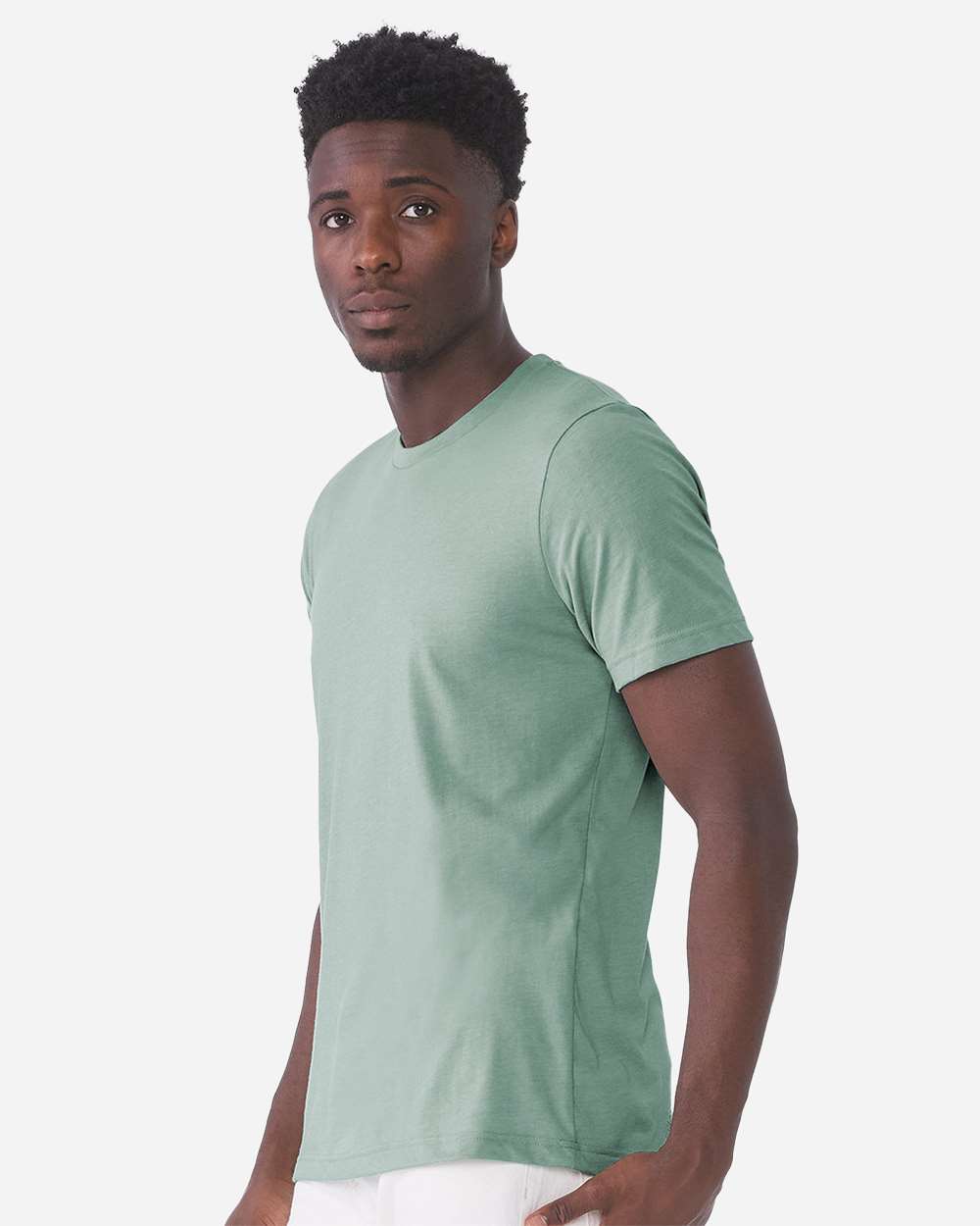 BELLA + CANVAS 3001CVC, T-Shirts - Premium, Heather Dusty Blue