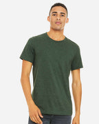 BELLA + CANVAS 3001CVC, T-Shirts - Premium, Heather Forest