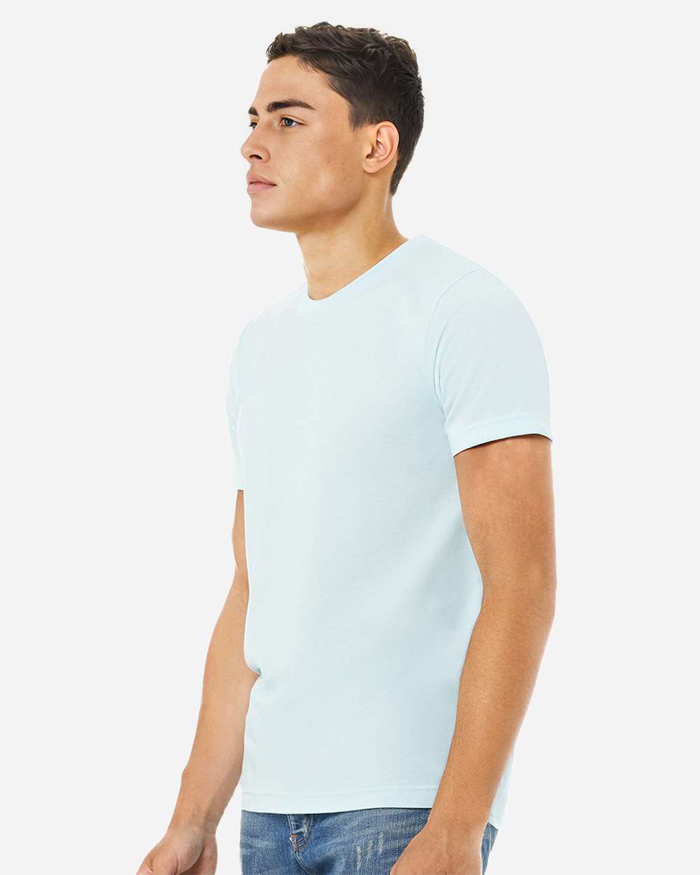 BELLA + CANVAS 3001CVC, T-Shirts - Premium, Heather Ice Blue