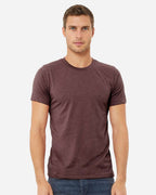 BELLA + CANVAS 3001CVC, T-Shirts - Premium, Heather Maroon