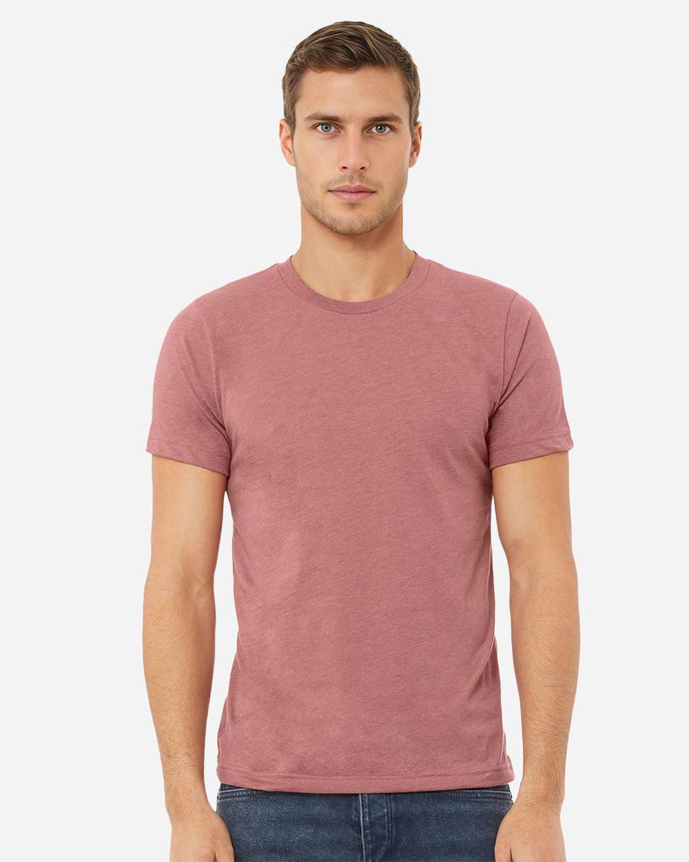 BELLA + CANVAS 3001CVC, T-Shirts - Premium, Heather Mauve