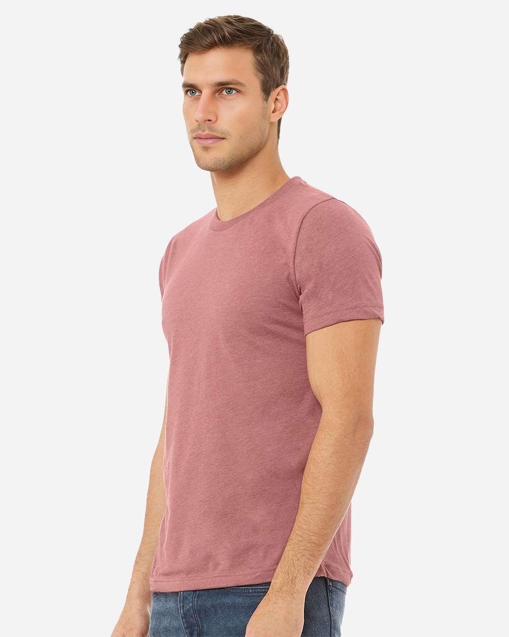 BELLA + CANVAS 3001CVC, T-Shirts - Premium, Heather Mauve