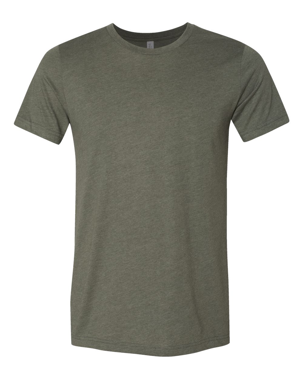 BELLA + CANVAS 3001CVC, T-Shirts - Premium, Heather Military Green