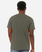 BELLA + CANVAS 3001CVC, T-Shirts - Premium, Heather Military Green