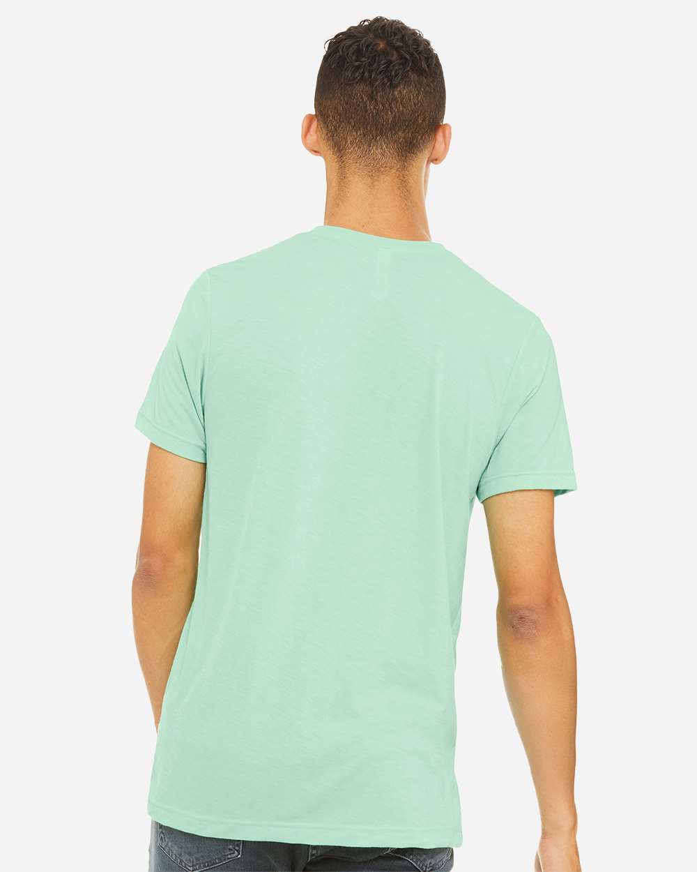 BELLA + CANVAS 3001CVC, T-Shirts - Premium, Heather Mint