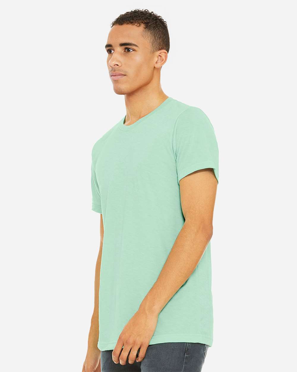 BELLA + CANVAS 3001CVC, T-Shirts - Premium, Heather Mint