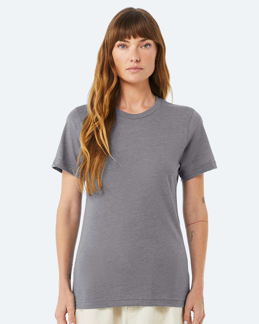 BELLA + CANVAS 3001CVC, T-Shirts - Premium, Heather Storm