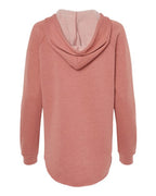 Independent Trading Co. PRM2500, Women’s Lightweight California Wave Wash Hooded Sweatshirt, Dusty Rose
