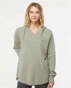Independent Trading Co. PRM2500, Women’s Lightweight California Wave Wash Hooded Sweatshirt, Sage