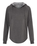 Independent Trading Co. PRM2500, Women’s Lightweight California Wave Wash Hooded Sweatshirt, Shadow