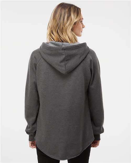 Independent Trading Co. PRM2500, Women’s Lightweight California Wave Wash Hooded Sweatshirt, Shadow