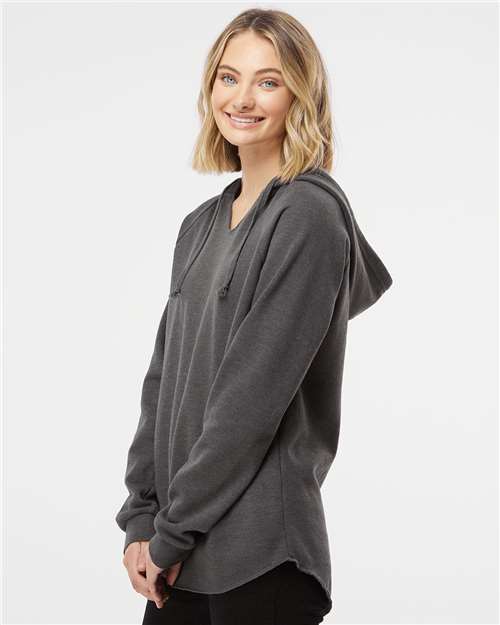 Independent Trading Co. PRM2500, Women’s Lightweight California Wave Wash Hooded Sweatshirt, Shadow