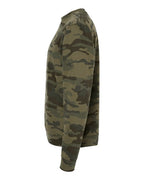 Independent Trading Co. SS3000, Unisex Midweight Crewneck Sweatshirt, Forest Camo