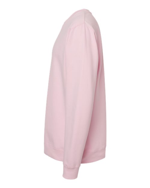 Independent Trading Co. SS3000, Unisex Midweight Crewneck Sweatshirt, Light Pink
