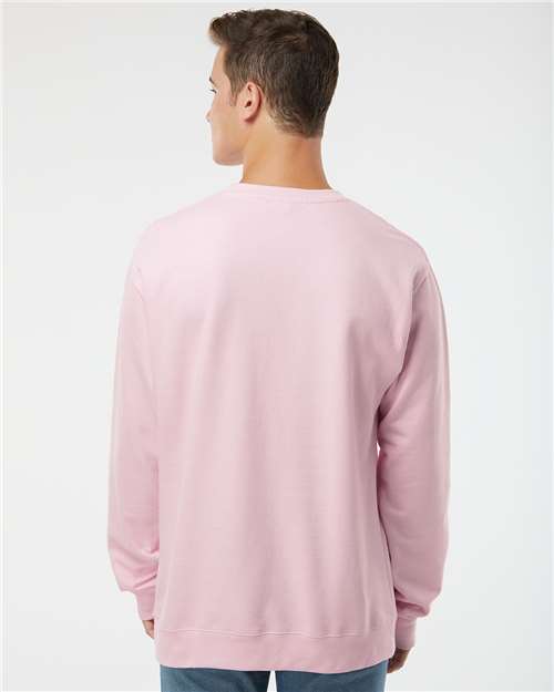 Independent Trading Co. SS3000, Unisex Midweight Crewneck Sweatshirt, Light Pink