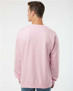 Independent Trading Co. SS3000, Unisex Midweight Crewneck Sweatshirt, Light Pink