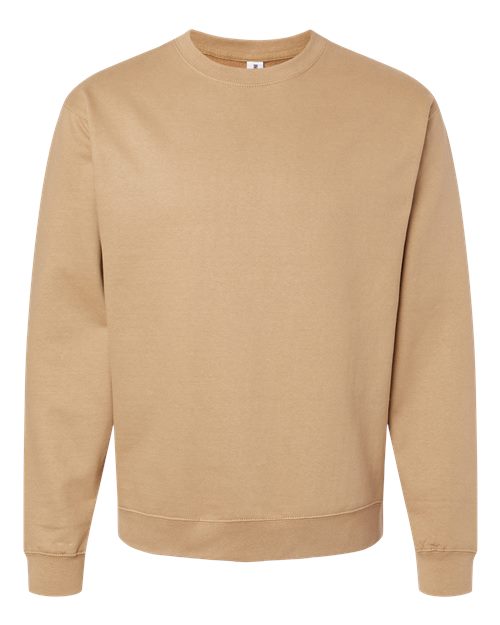 Independent Trading Co. SS3000, Unisex Midweight Crewneck Sweatshirt, Sandstone