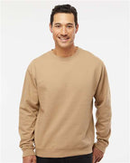 Independent Trading Co. SS3000, Unisex Midweight Crewneck Sweatshirt, Sandstone